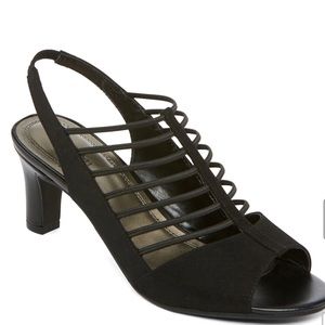 COPY - east 5th Neville Black Heeled Sandals Size 9